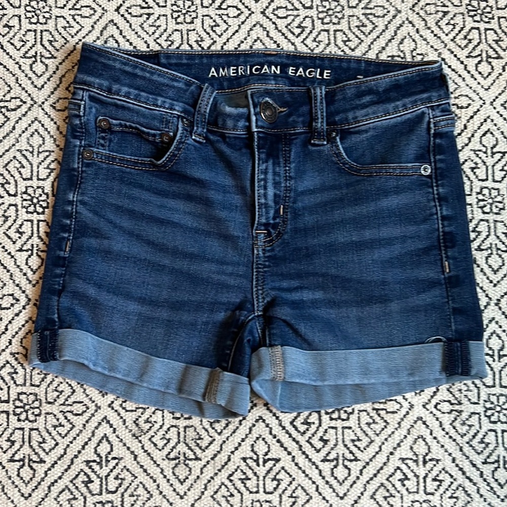 American Eagle Outfitters Denim Midi Shorts
